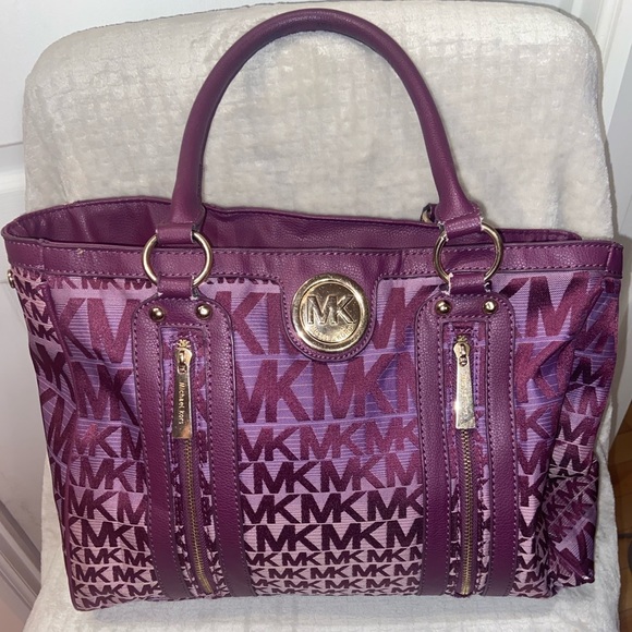 Michael Kors Collection Handbags - Michael Kors bag purple big handbag MK authentic
